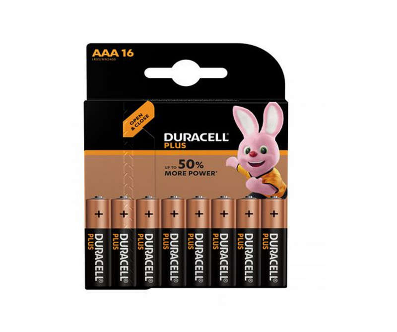 Duracell Battery Plus AAA 16 Pack