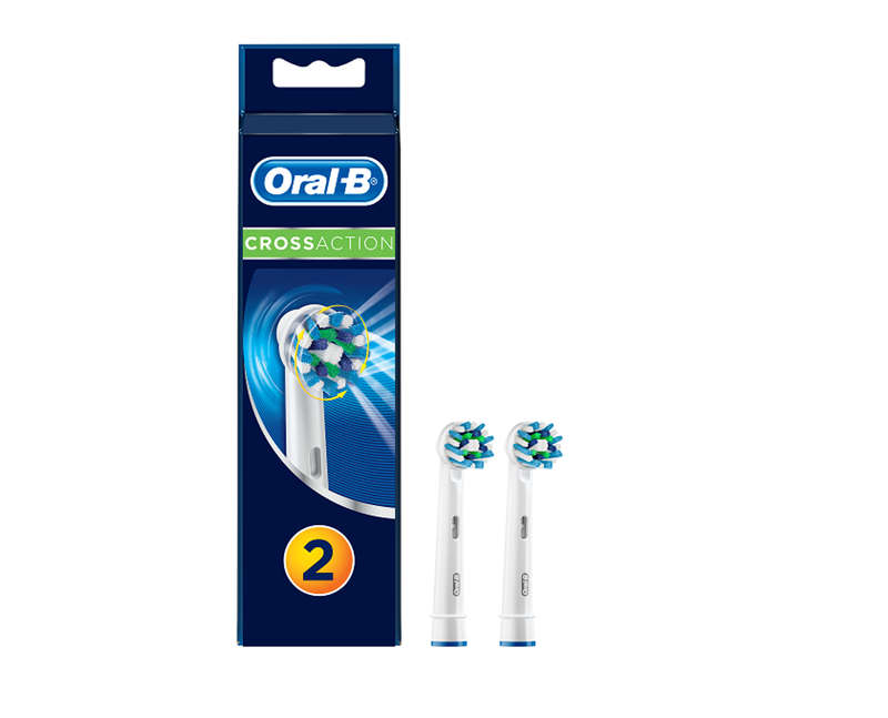 Oral-B Replacement Brush Heads - Cross Action - 2 Pack  (Original product)