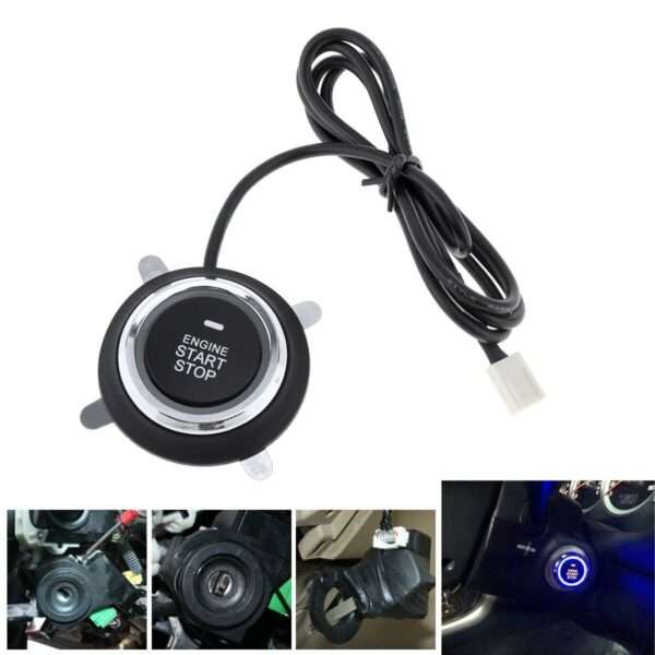 Car Alarm Start Stop Button Engine Keyless Entry System Push Button Starter Stop Auto