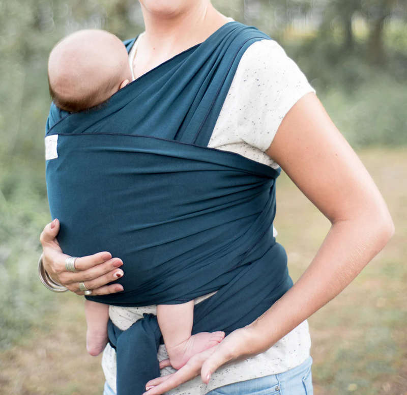 Baby Wrap Carrier - Ultra-Soft, for Newborns & Toddlers (Blue)