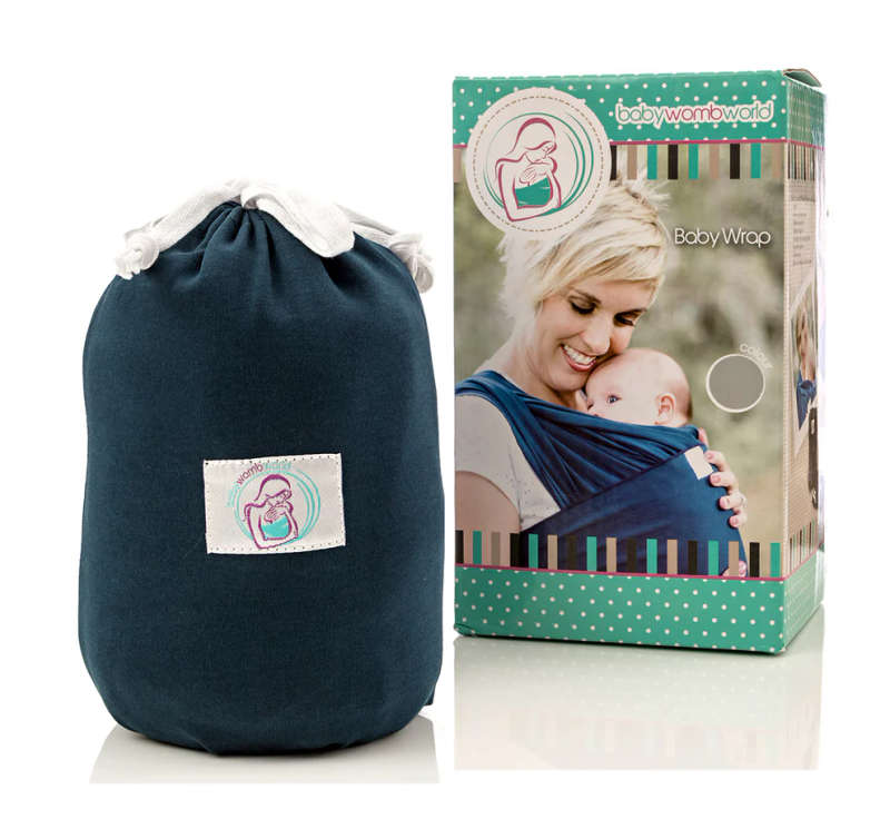 Baby Wrap Carrier - Ultra-Soft, for Newborns & Toddlers (Blue)