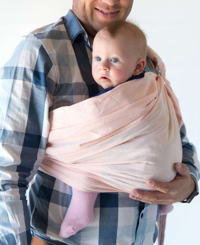 BabyWombWorld Ring Sling - Adjustable, Soft, Hands-Free Baby Carrier for Newborns & Toddlers - Pink