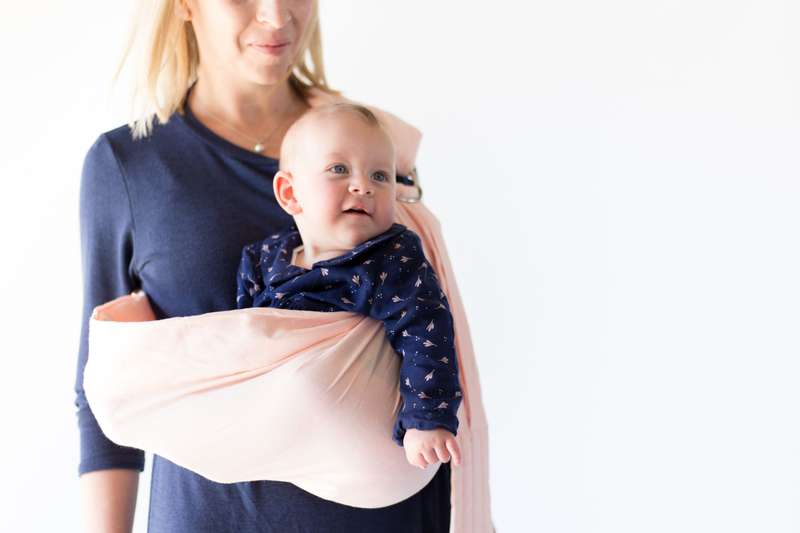 BabyWombWorld Ring Sling - Adjustable, Soft, Hands-Free Baby Carrier for Newborns & Toddlers - Pink