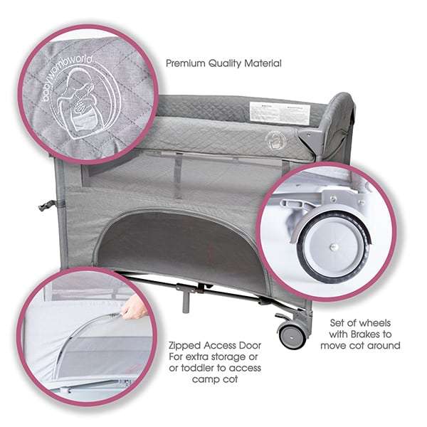 2-in-1 Camp cot &amp; co sleeper