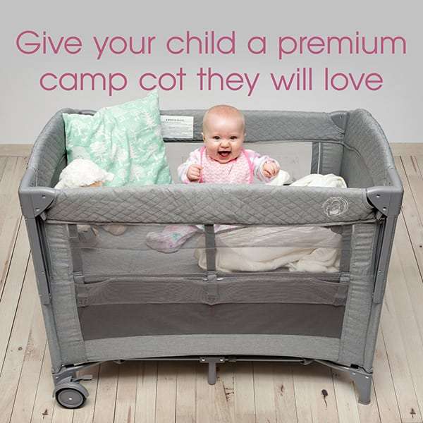 2-in-1 Camp cot &amp; co sleeper