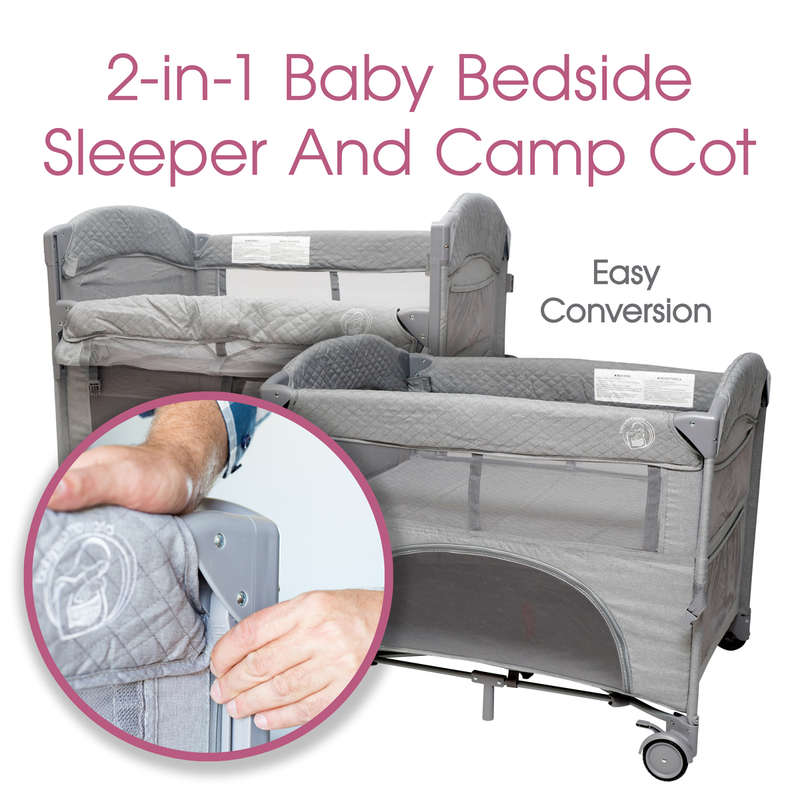 2-in-1 Camp cot &amp; co sleeper
