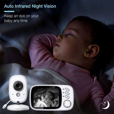 3.2" Video Baby Monitor with Audio and Night Vision