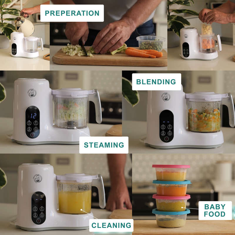 Baby Food Processor, Steamer, Blender and Milk Bottle Warmer (Demo Unit)