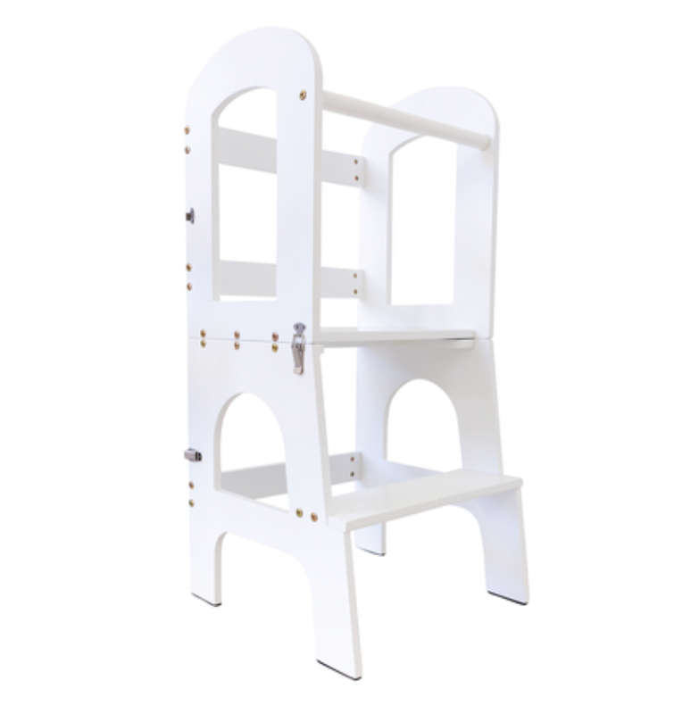 2-in-1 Toddler Learning Tower, Step Stool and Child Desk & Chair
