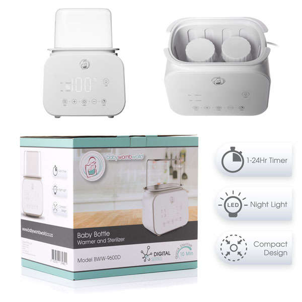 Baby Bottle Sterilizer and Warmer with Light