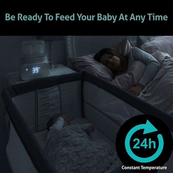 Baby Bottle Sterilizer and Warmer with Light
