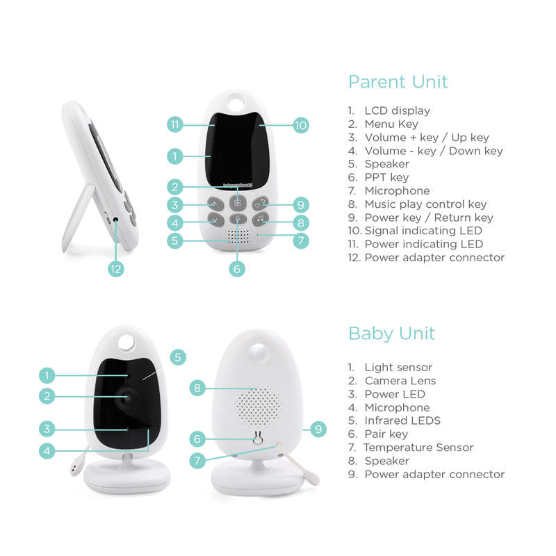 Loadshedding BWW610 Video Baby Monitor &amp; Powerbank