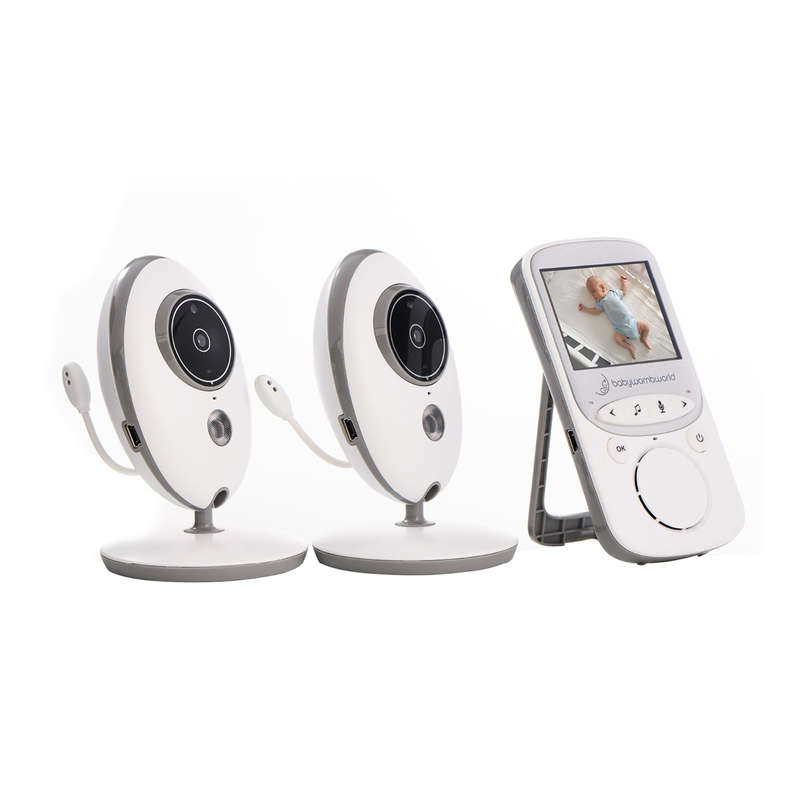 BabyWombWorld Video Baby Monitor with 2 Cameras, Audio & Night Vision