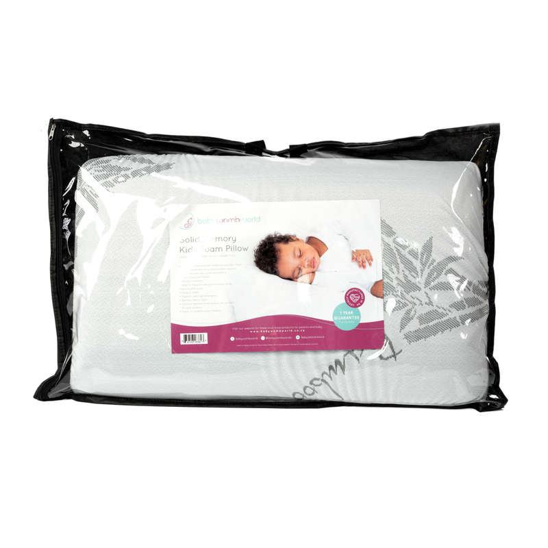 BabyWombWorld Solid Memory Kids Foam Pillow and Mattress Set