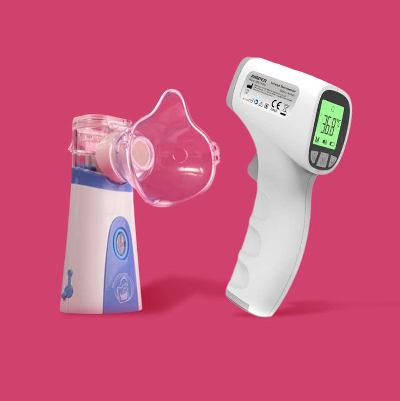 Baby Flu Essentials Combo (Nebuliser and Thermometer)