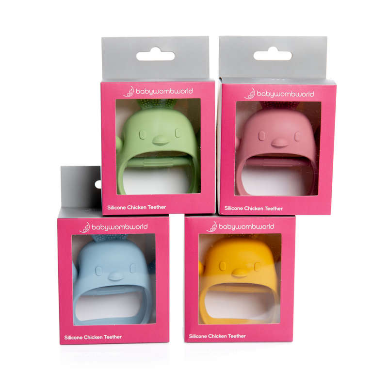 Silicone Chicken Teether - Pink