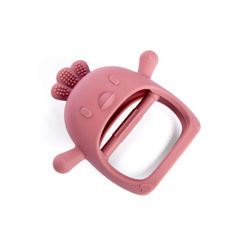 Silicone Chicken Teether - Pink