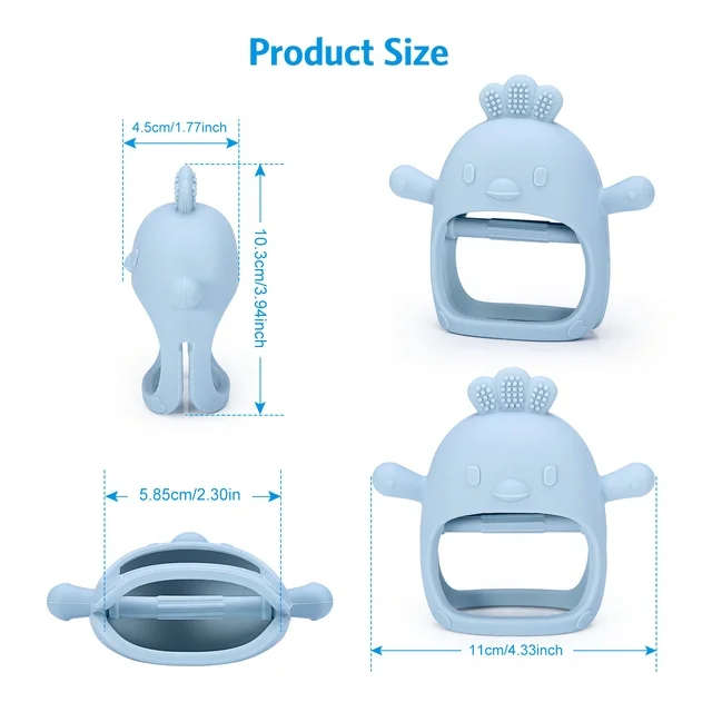 Silicone Chicken Teether - Pink