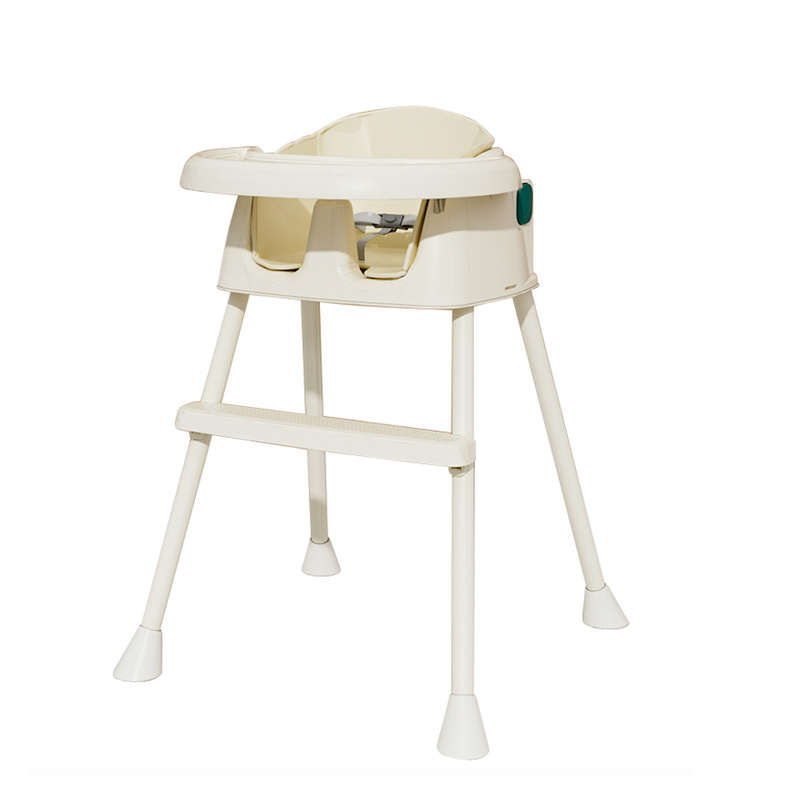 BabyWombWorld 3-in-1 Beige Convertible Baby High Chair with Wheels