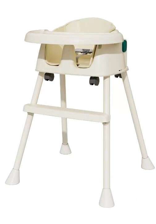 BabyWombWorld 3-in-1 Beige Convertible Baby High Chair with Wheels
