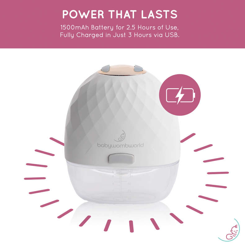 Wearable In-Bra Rechargeable Breast Pump