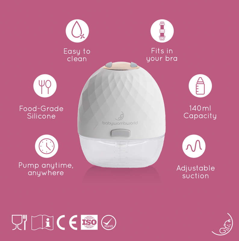 Wearable In-Bra Rechargeable Breast Pump