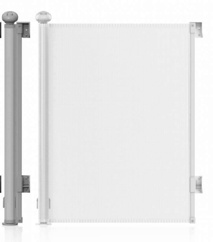 Retractable Safety Gate for Child Baby or Pets (Grey)