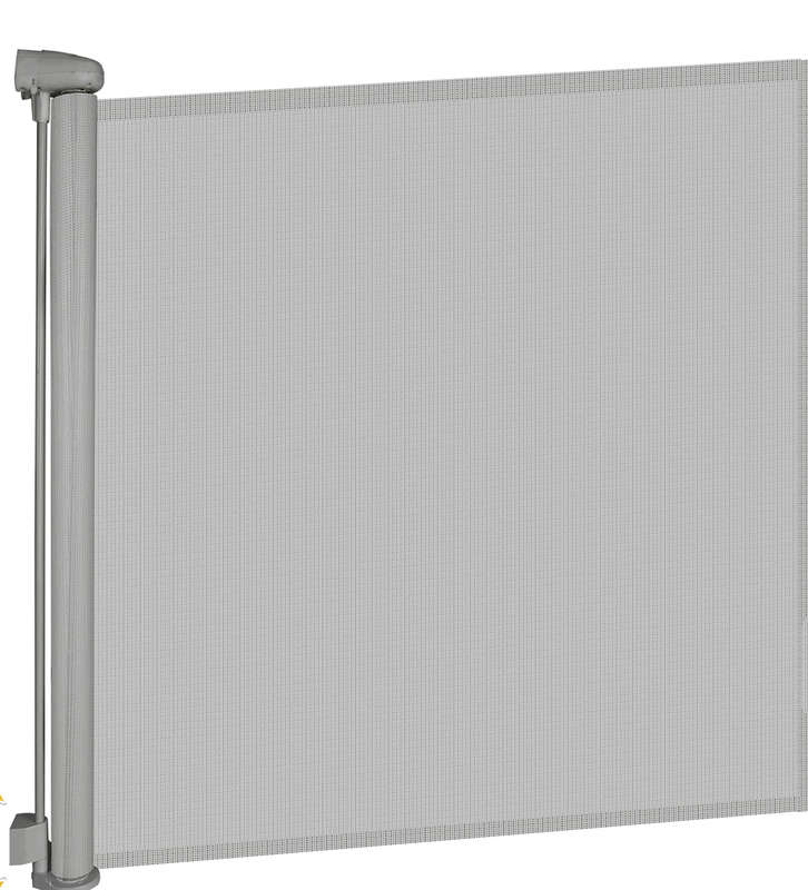 Retractable Safety Gate for Child Baby or Pets (Grey)