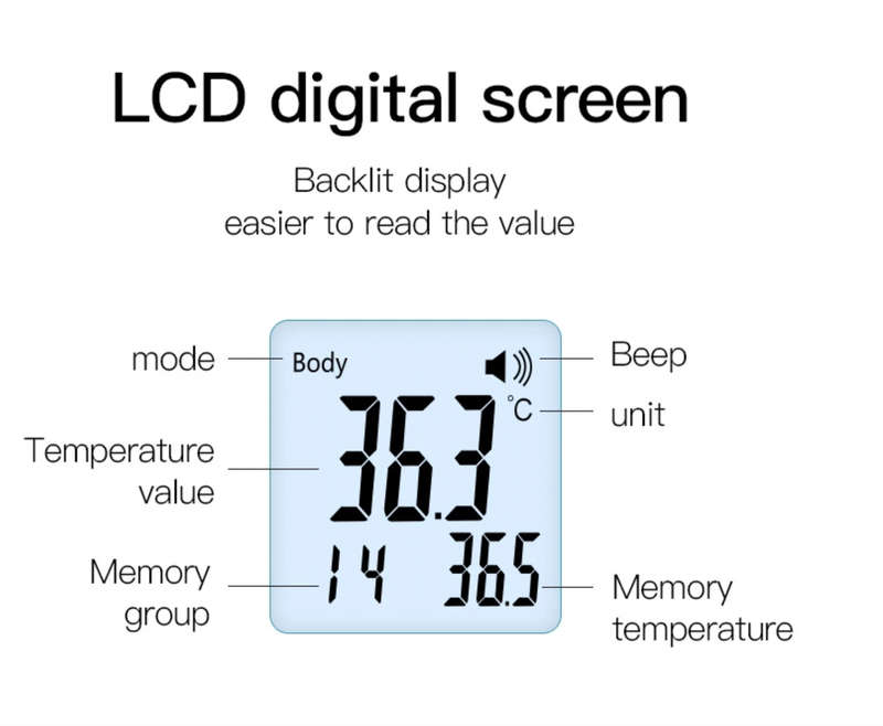Non-Contact Infrared Thermometer AD801(Demo)