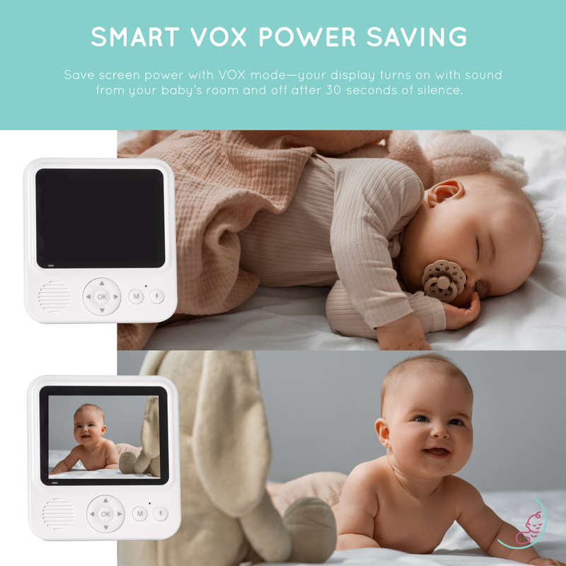 B4063 2.8 inch Compact Mini Baby Monitor with Power Saving Mode