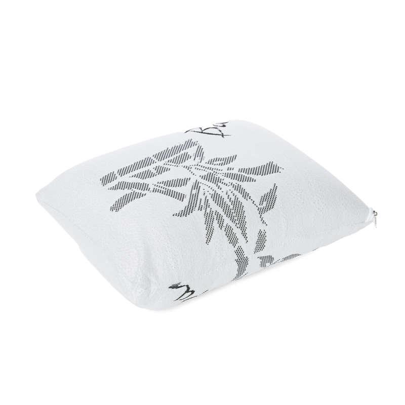 Classic Solid Latex Travel Pillow with Bamboo Cover