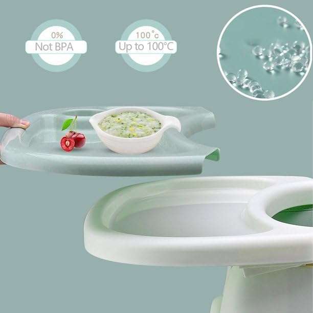 3-in-1 Portable Children's Multifunctional Dining High Chair - Moss Green (Demo)