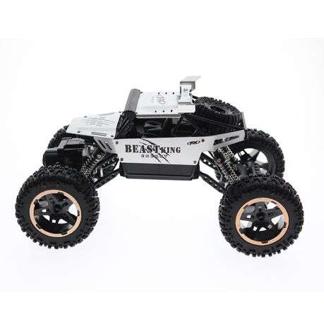 Remote Control Car Rock Crawler Toy Car Set - Silver (Demo)