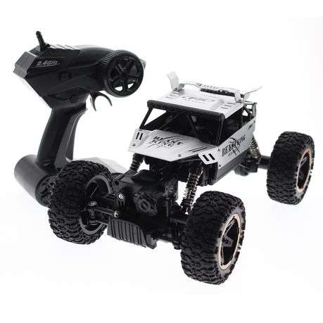 Remote Control Car Rock Crawler Toy Car Set - Silver (Demo)