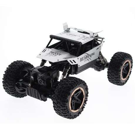 Remote Control Car Rock Crawler Toy Car Set - Silver (Demo)