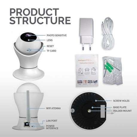 G&G Wifi IP Security Camera & Recorder Smart Home Camera with Two-Way Audio (Demo)
