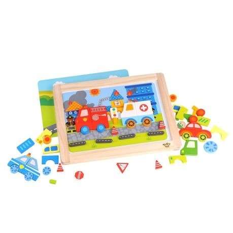 TookyToy Vehicle Magnetic Puzzle (Demo)