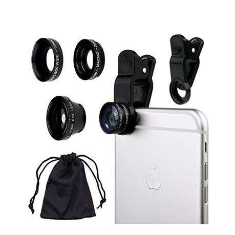 G&G Universal Smartphone Mobile Camera Lens Kit - Black (Demo)