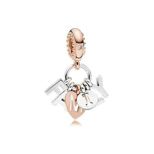 Silver Family Charm
