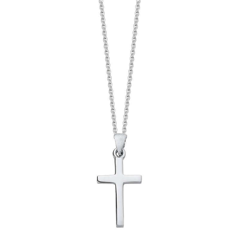 Silver Classic Cross Necklace