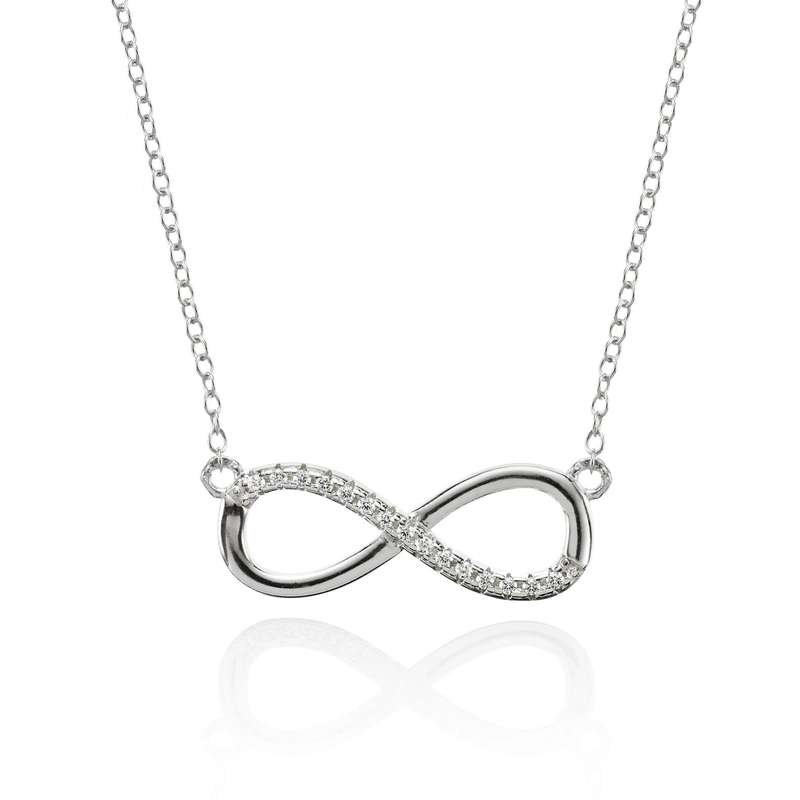 Silver Cubic Infinity Necklace