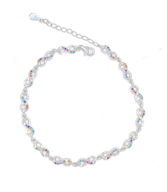 Colour Cubic Infinity Bracelet