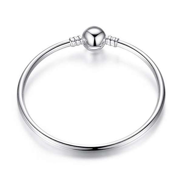 Silver Charm Bangle
