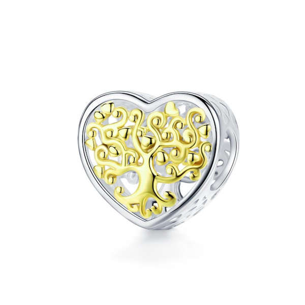 Heart And Tree Of Life Charm