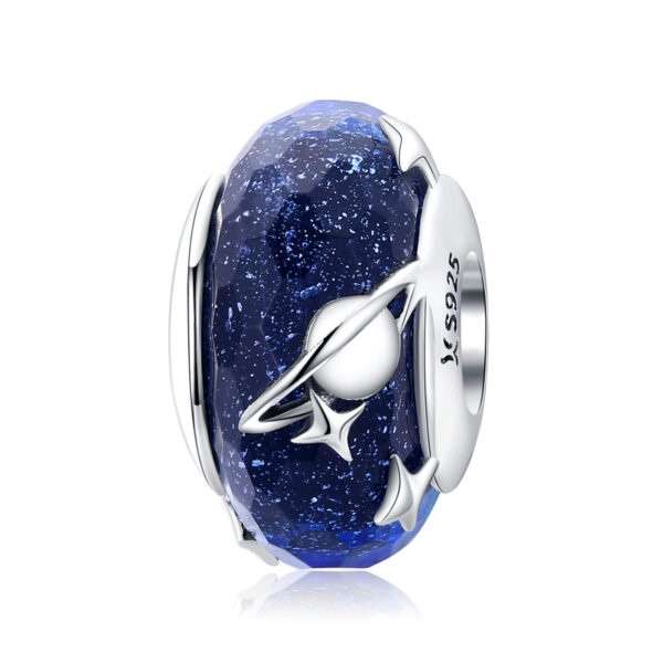 Galaxy Murano Glass Bead Charm