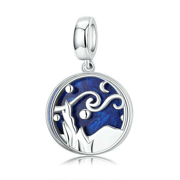 Royal Blue Enamel Dangle Charm