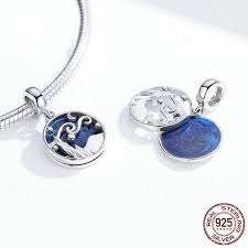 Royal Blue Enamel Dangle Charm