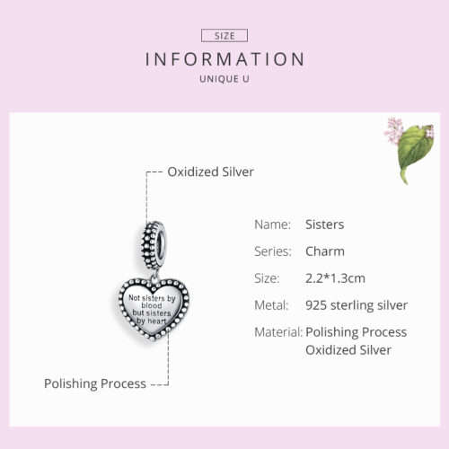 Soul Sisters Dangle Heart Charm