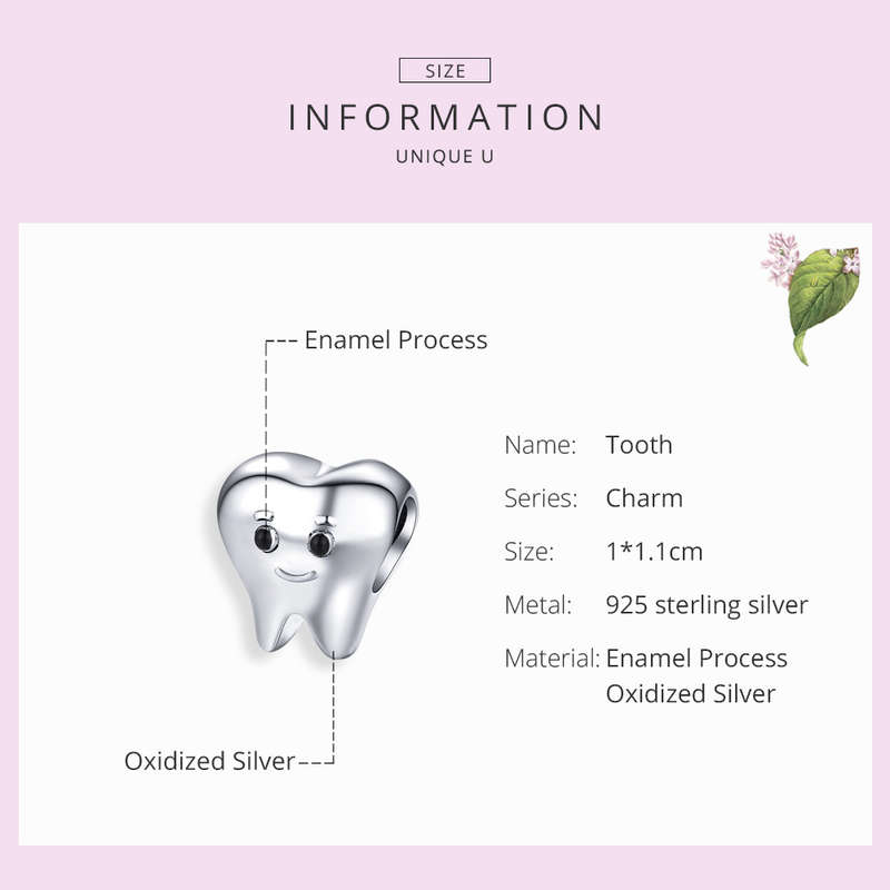 Silver Tooth Charm