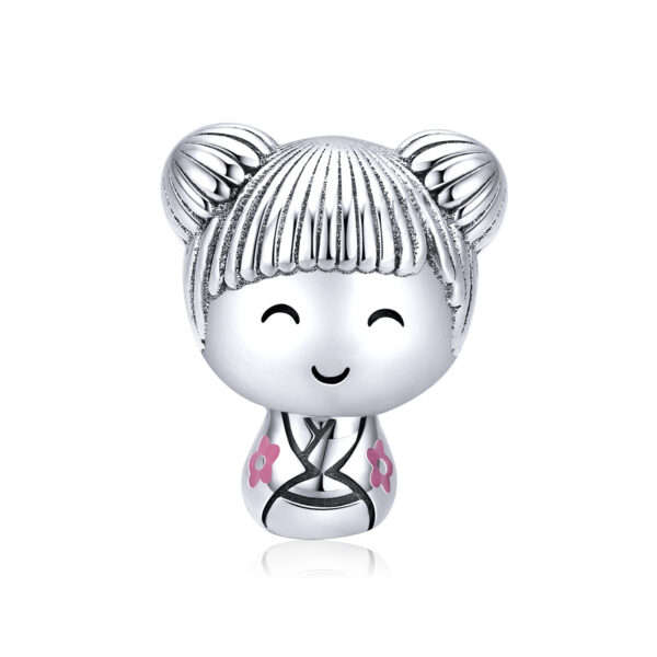 Silver Sweet Girl Charm